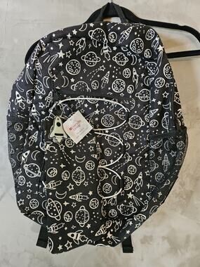 Kids Backpack New w/ Pencil Case, Black Space Glow In The Dark